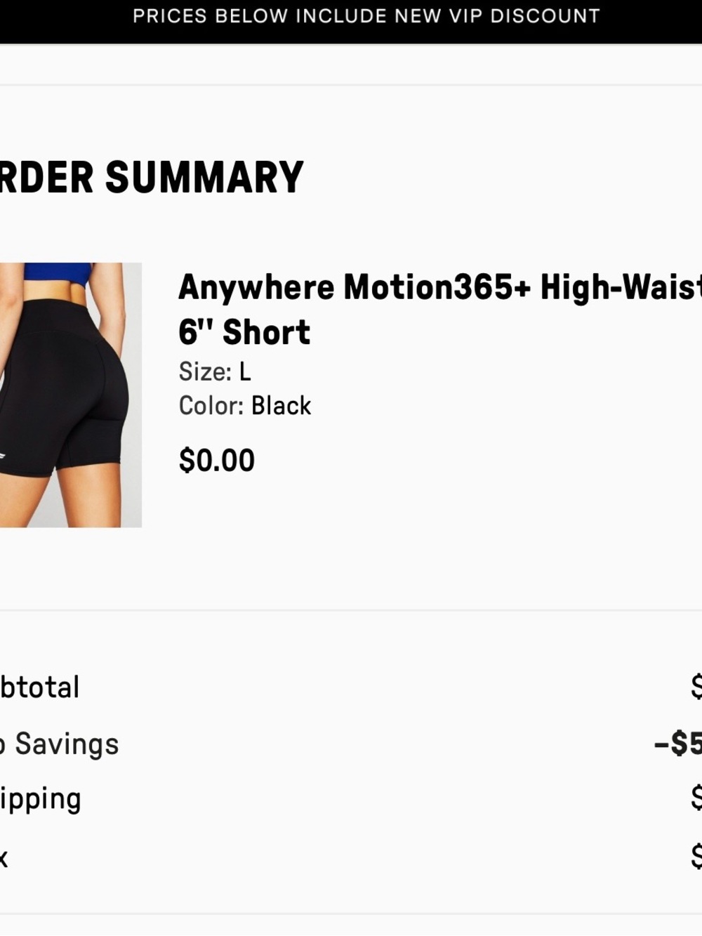 Fabletics Black High-Waist Athletic Bike Shorts - Picture 5 of 5